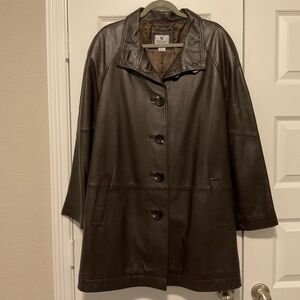 Worthington GENUINE Lambskin Women Leather Jacket